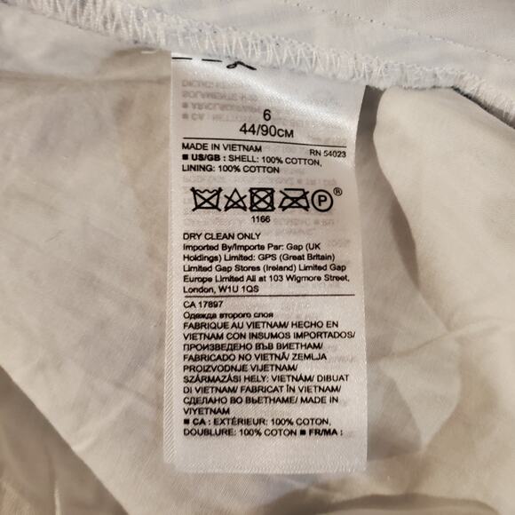 Banana Republic Eyelet Striped Button Tie Waist Convertible Sundress Size 6 - Picture 9 of 14